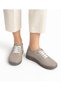 Genuine Leather Women's Transparent Gel Sole Casual Daily Comfortable Flexible Lace-Up Shoes - 8