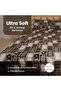 Boho print King Size Bedsheet 108x108 Inches UAE, 100% Cotton 800 TC Double Brushed Bed Sheet with Pillow Covers, Ultra Soft Breathable Wrinkle Free Luxury Bedding Set for Home Use, Dark Brown - 3