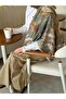 وشاح قطني ناعم بنمط لارا - عشبي - 3