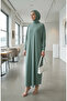 Bat Sleeve Casual Dress 2000-29 Green