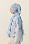 Monaco Kraş Shawl-Blue - 4