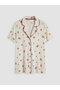 Collared Neck Maternity Pyjamas Set - 6
