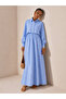 Cepken Detailed Striped Patterned Seasonal Trend Cotton Dress - 5