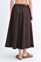 Scarf Detailed Long Skirt E11813 - 6