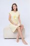 Patterned Combed Cotton Casual Dress Regular Cut - Home, Beach, Nightgown - 2