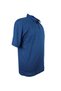 Plus Size T-Shirt Polo Collar Striped Cobalt Blue - 2