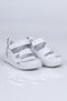 K.718 Leather Sandals İ.B.-White-Silver - 25 - 2