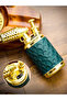 Single Jet Blue Flame Cigar Lighter, Metal Windproof Torch Lighter with Punch (Green) - 7