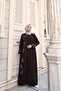 Plus Size Leaf Stone Decorated Mother's Dress - 2