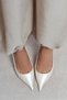 Parla Sedef Patent Leather Belt Detail Pointed Toe Women's Heeled Shoes - 7