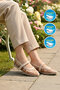 Beige Lightweight Women's Ballerinas B-52 Z - 2
