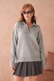 Women's Polo Neck Oversize Knitwear Sweater - 3