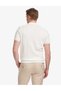 Ecru Slim Fit 100% Cotton Zippered Polo Collar Knitwear T-Shirt 50320821-Vr019 - 6