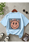 Set of 3 Crew Neck 100% Cotton Printed Short Sleeve Children's and Teenagers' T-Shirts - 2
