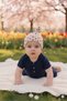 Newborn Girl and Boy Baby 100% Cotton Piece Combed Cotton Extra Soft Lightweight Anti-Sweat Beanie - 2