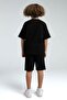 Boy's Gamer Boy Print Shorts Set 8-15 Years Old Black - 4