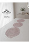Flora Luxury Runner Living Room Coffee Table Cover Set French Laced Dowry Set Lace Rose Patterned 6 Pieces - 4