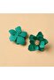 Designer's Corner Design Green Flower Earrings - 3