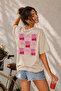 Cherry and Bow Back Print Unisex Oversize T-Shirt – Cotton Crew Neck Casual T-Shirt