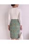 Women's Elastic Waist, Front Slit, Standard Size Sml Compatible, Midi Length Pencil Skirt, Length 70 cm - 4