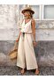 Women's Strappy V-Neck Jumpsuit with Decorative Lacing at the Waist - 6