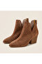 Safari Back Zipper Detailed Laser Cut Summer Boots - 5