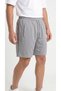 Men's Gray Color Shorts Breathable Patterned Fabric Zipper Pocket - 2