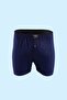 6 Pieces of Large Size Comfortable Fit Towel Waist Front Buttoned Men's Boxer Shorts 100% Cotton - 2