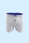 6 Pieces of Large Size Comfortable Fit Towel Waist Front Buttoned Men's Boxer Shorts 100% Cotton - 3