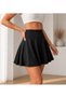 Women's Black Sea and Beach Quick Dry Tennis Sports Culottes Shorts Skirt High Waist Pleated Diving Fabric