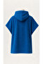 Blue Children's Beach and Pool Poncho - Hooded Bath and After-The-Beach Robe Towel - 2