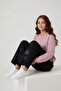 Dried Rose Star Embroidered Badge Jean Pants Girl's 2-Piece Set 23973 - 3