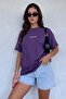 Women's Oversize Casual T-Shirt Spectacular Purple - 2