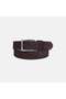 Men's Bitter Brown Suede Leather Sports Belt