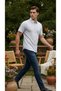 Short Sleeve Patterned Buttoned Summer White Shirt Slim Fit - 5