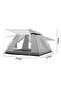 Portable Automatic Pop Up Instant Camping Tent 215*215*145 centimeter - 7