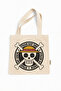 One Piece Straw Hat Crew Printed Canvas Tote Bag with Velcro and Inner Pocket - 2
