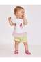 Baby Girl Unicorn Printed Tulle T-Shirt and Shorts Set 6-24 Months White