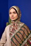 مجموعة Marrakech شال ناعم أخضر غابة أسود 3049-07 - 4
