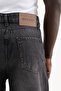 Men's Effect Baggy Jean Trousers Black - 4