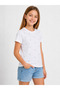Pembe 16905-26 Girl's Black Stone Detailed Basic T-Shirt Daily Comfortable Stylish Cotton T-Shirt - 5