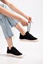 Shay Women's Braided Black Thick Sole Casual Women's Sneaker - 4