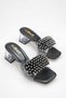 New Season Women's Heeled Pearl Slippers Heel 5cm - 4