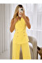 Double-Breasted Collar Gold Buttoned Vest Trousers Blazer Suit - 5