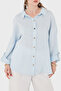 100% Linen Oversize Semi-Transparent Shirt Shirt 7697 - 5