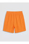 Elastic Waist Textured Girl's Shorts