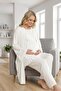 New Season Ecru Summer Flounce Short Sleeve Special Design 100% Cotton Maternity Pajama Set - 3