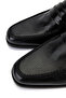Men's Genuine Leather Black Classic Shoes - 4