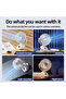 Customized Mini Portable LED Display Battery Desk Fan 3-in-1 Foldable USB-Powered Plastic Fan for Cars and Hotels - 2