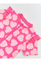 Lcw Kids Ma Bella Pink Heart Printed Girls' Swimsuit - 3